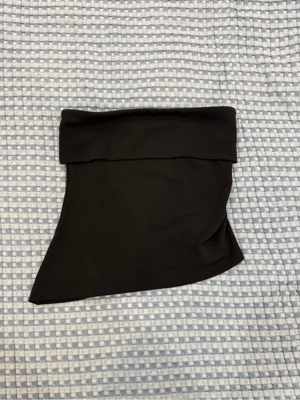 OAK + FORT Black Asymmetrical Tube Top